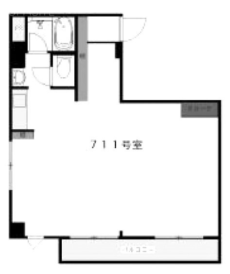 サンパーク東京銀座711 間取り図