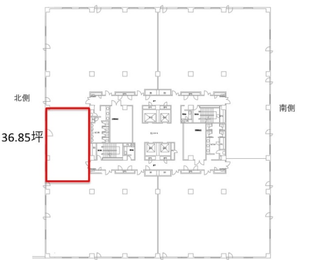 武蔵野センタービル4F 間取り図