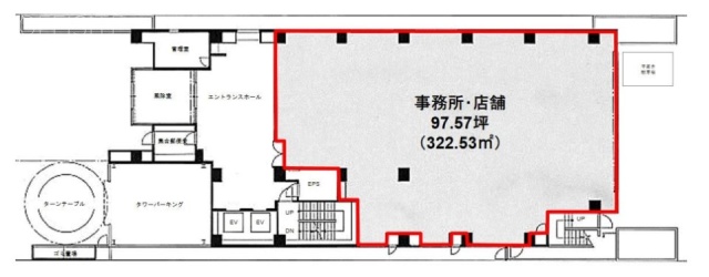 厚木会田ビル1F 間取り図