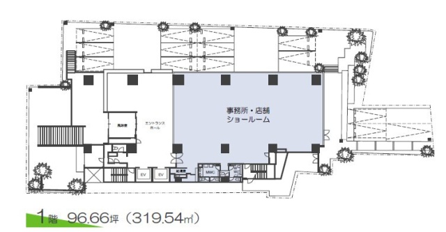 富士見デュープレックスビズ1F 間取り図