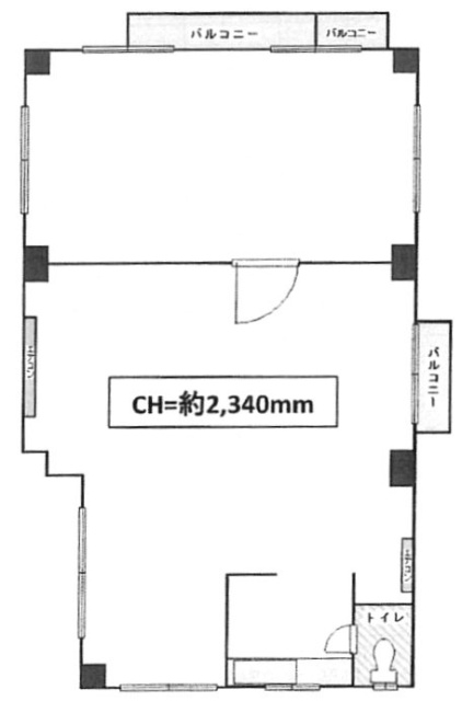 サンシオン長谷川1F 間取り図