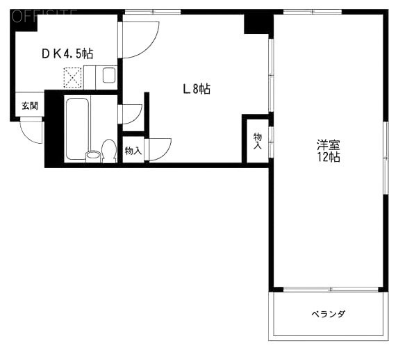ローレル三田704 間取り図