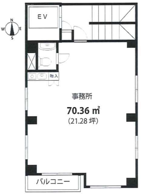 高林ビル5F 間取り図