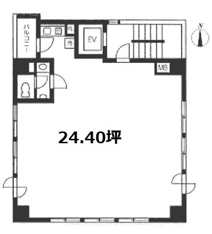 品田ビル4F 間取り図