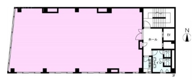 中央大宮駅東口ビル3F 間取り図