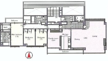 ロイヤルフラッツビル3F 間取り図