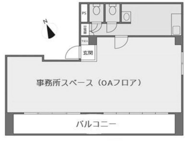 大盛丸平河町ビル6F 間取り図