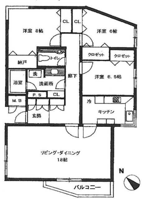 ニドウルス代々木上原ビル2F 間取り図