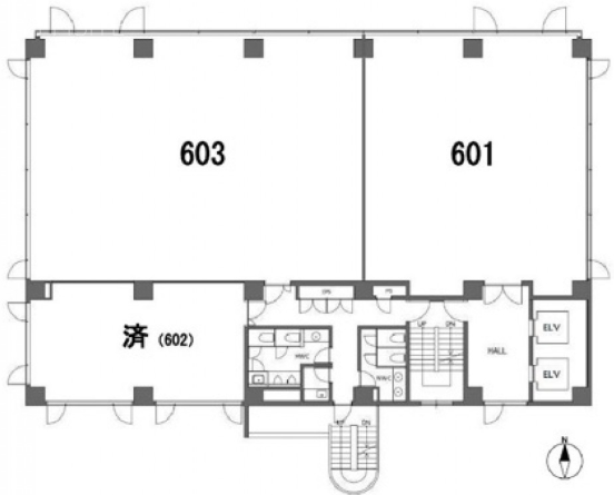 Nビル東陽町603 間取り図
