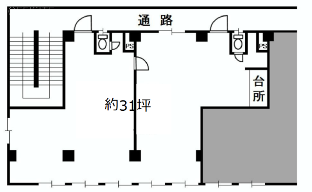 原島第二・第三ビル301 間取り図