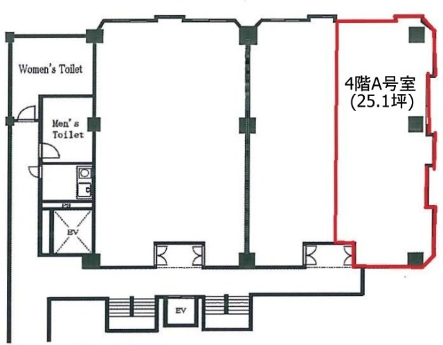 鯨岡第一ビルA 間取り図