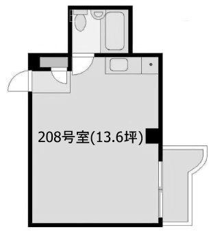 ソフトタウン白金208 間取り図