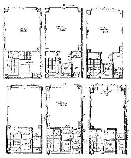 宇治山製茶ビル1F~6F 間取り図