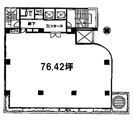 虎ノ門きよしビル2F 間取り図