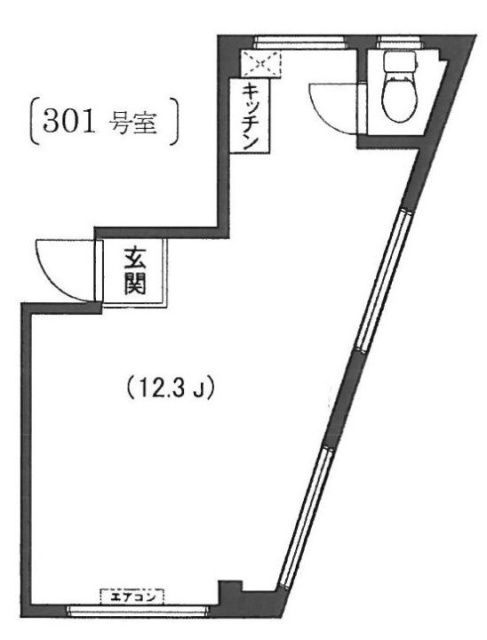 金子ビル301 間取り図