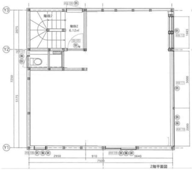 ミッドタウンTビル2F 間取り図