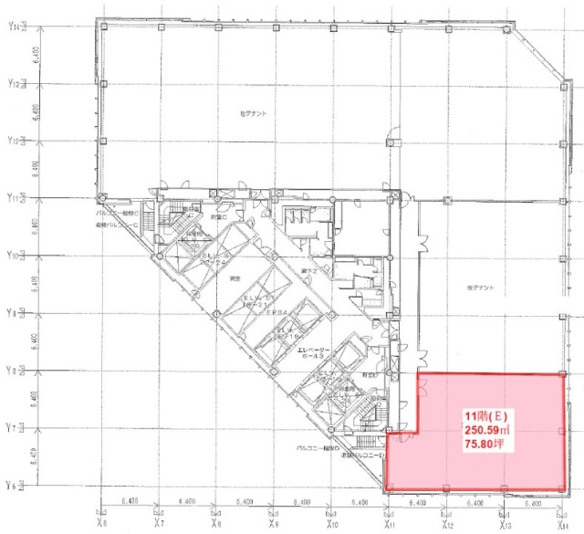 大手町ファーストスクエアイーストタワーE 間取り図