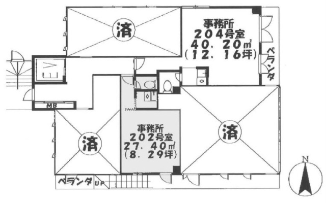 佐竹SHビル202 間取り図