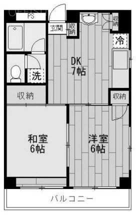 サンハイム五反田ビル501 間取り図