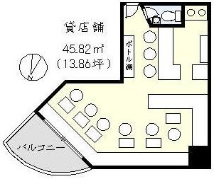 幸運館ビルB 間取り図