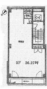セーラー第3ビル5F 間取り図