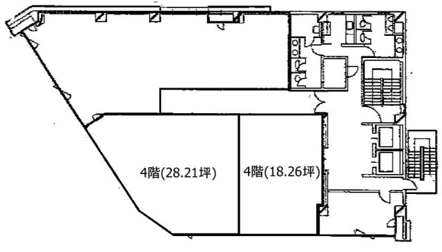 シンテイ千葉ビル4F 間取り図