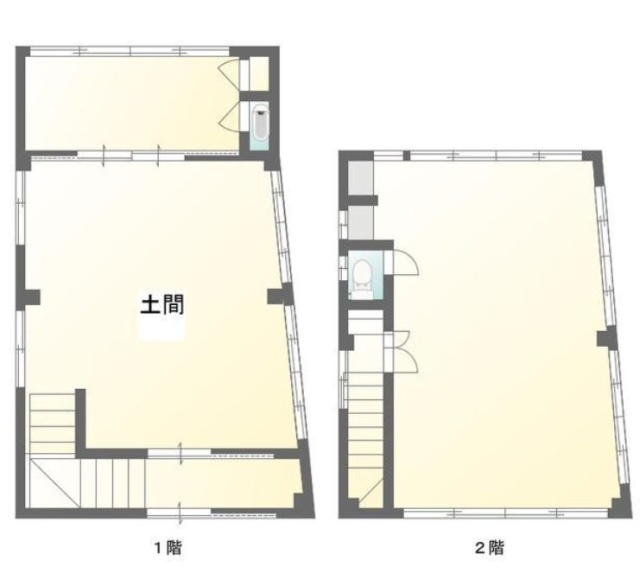 瀬川ビル1-2F 間取り図