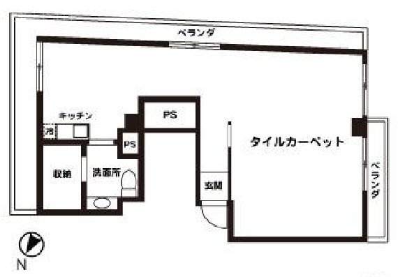 徳力ビル401 間取り図