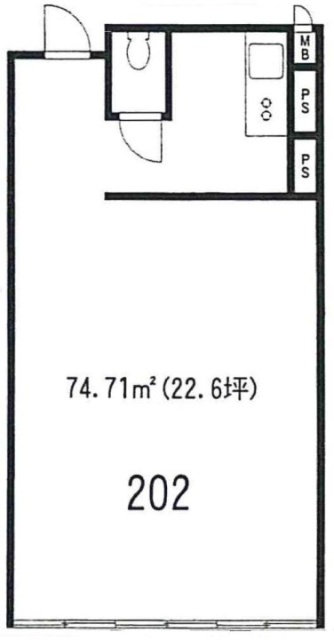 ゼックスベルク本郷ビル202 間取り図