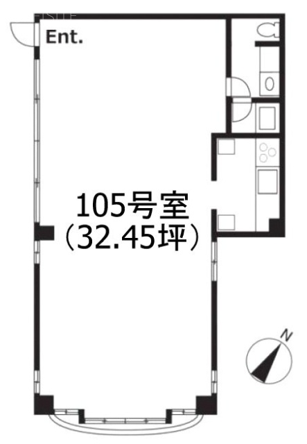 リフィオ目黒105 間取り図