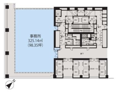 大崎センタービル3F 間取り図