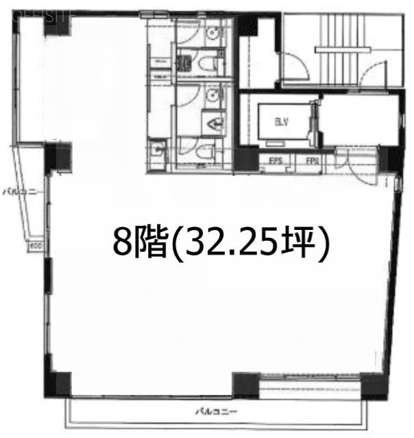 神宮前董友ビルⅡ8F 間取り図