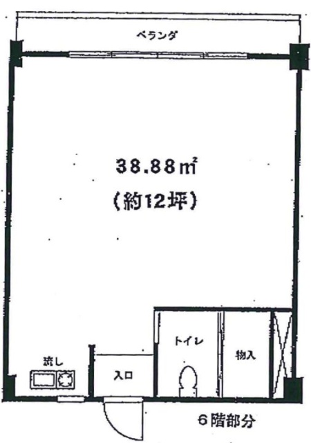 第25宮庭マンション6F 間取り図