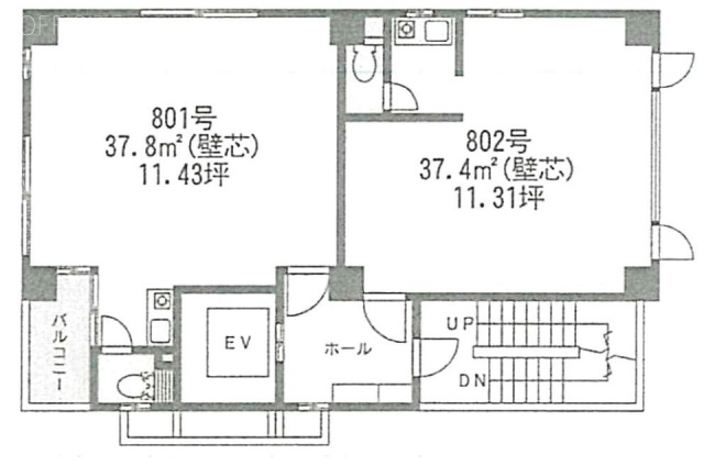 NGS横濱馬車道ビル802 間取り図