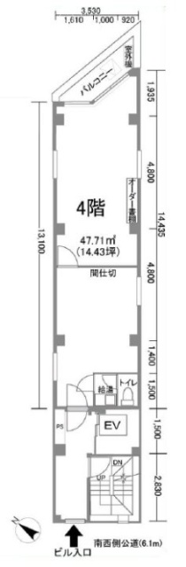 TKビル4F 間取り図