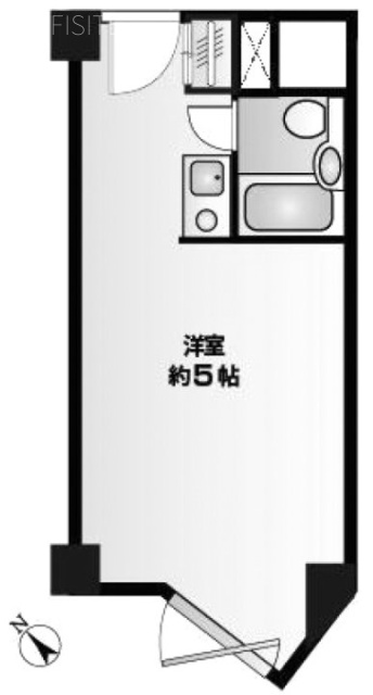 五反田サンハイツ4F 間取り図