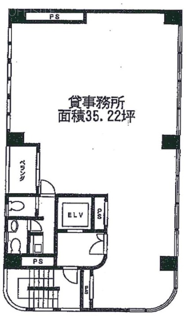 広尾西川ビル6F 間取り図