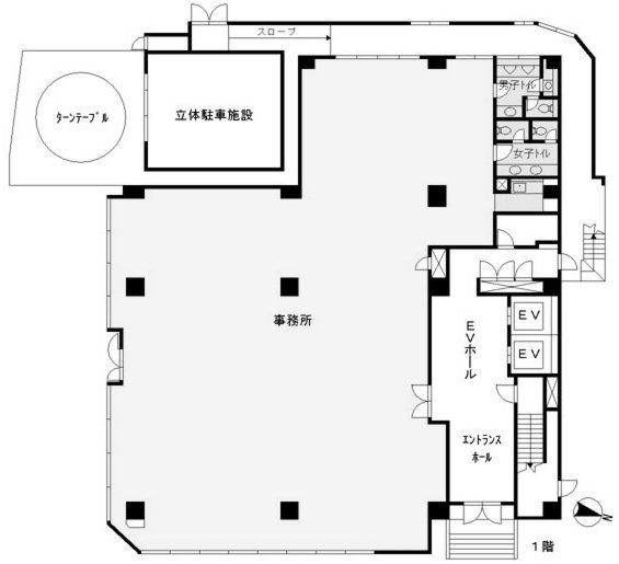 京王代田橋ビル1F 間取り図