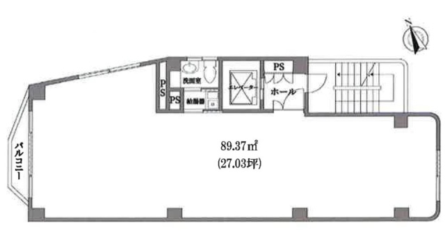 第7明友ビル4F 間取り図