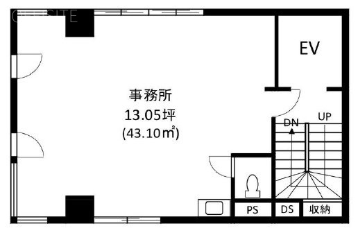 栄ビル3F 間取り図