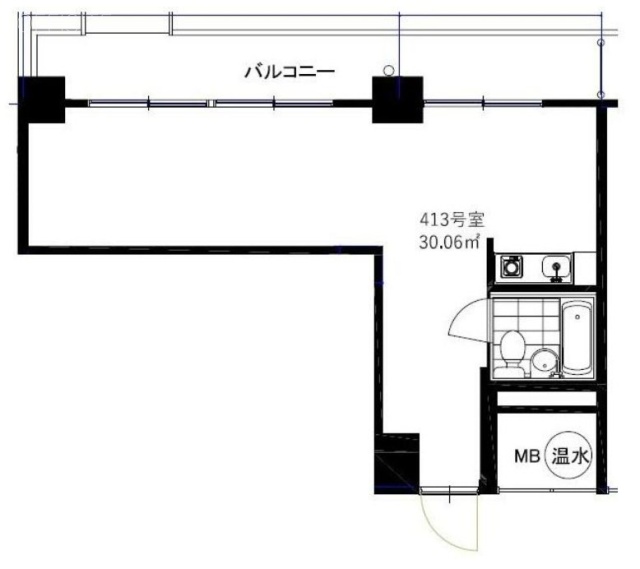 コントワール新宿413 間取り図