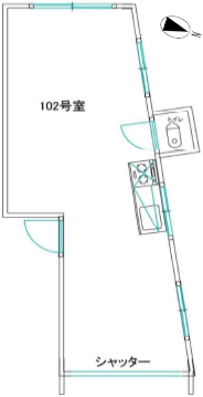 サンハイツ新板橋ビル102 間取り図