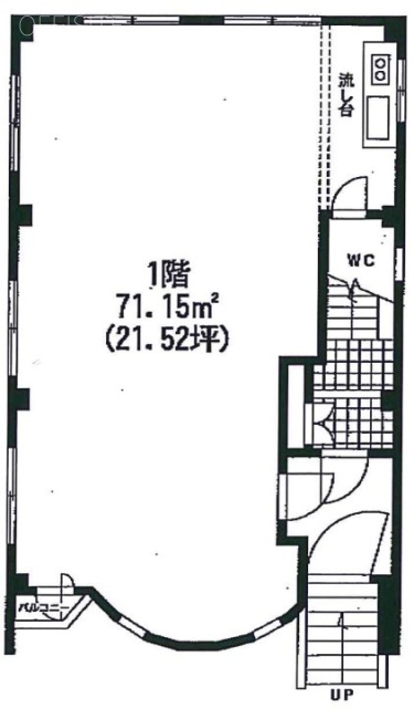 コート神山ビル1F 間取り図