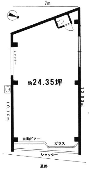 ファイブコート堀田ビル1F 間取り図