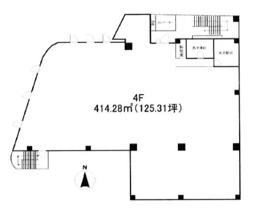 早川TKBビル4F 間取り図