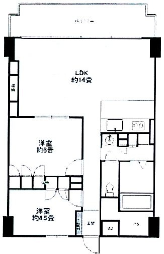 黎明スカイレジテル6F 間取り図