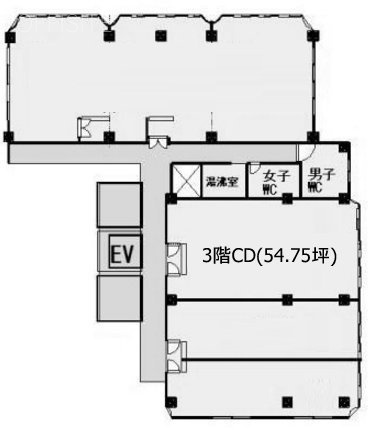 鯨岡第一ビルCD 間取り図