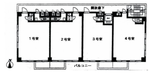 御徒町グリーンプラザ304 間取り図