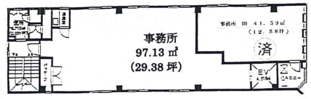 飯田ビル2F 間取り図