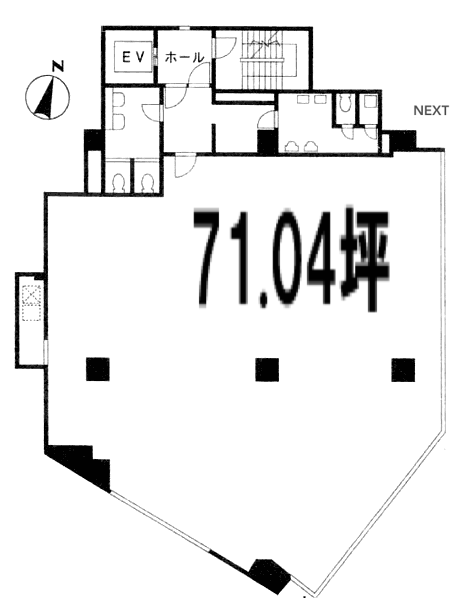 粕谷ビル4F 間取り図